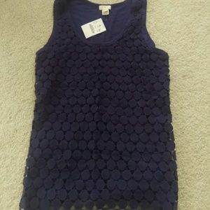 NWT JCrew Factory Navy Tank Top